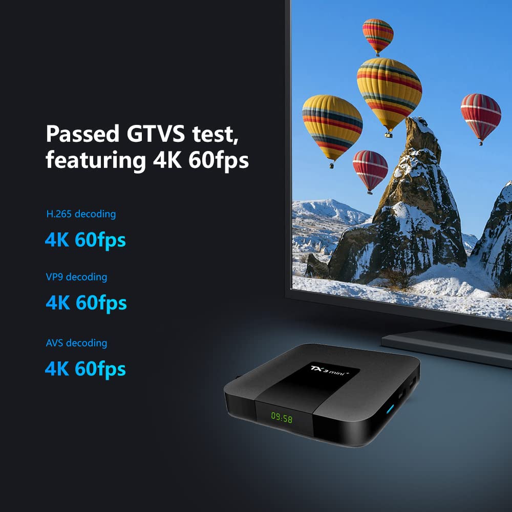 TV Box Android 11.0 Tanix TX3 Mini Plus S905W2 Quad Core WiFi Dual para Hogar