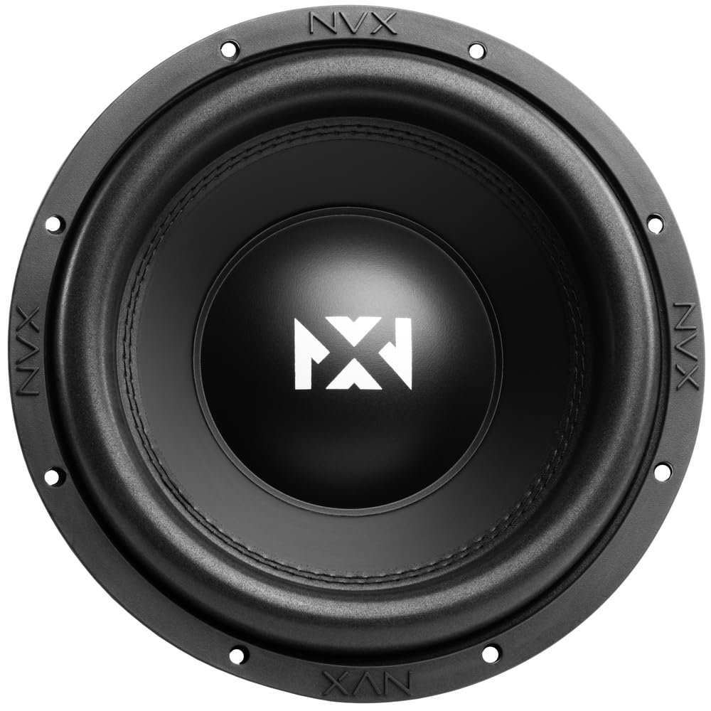 NVX VSW102v3 - Subwoofer Dual de 2 ohmios (versión 3) de 1200 W de Pico (600 W RMS) de 10 Pulgadas VS-Series v3