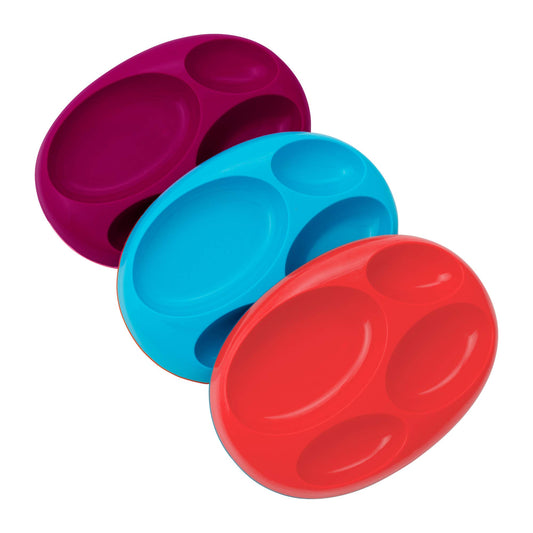 Boon Platter - Plato antideslizante, púrpura/azul/rosado
