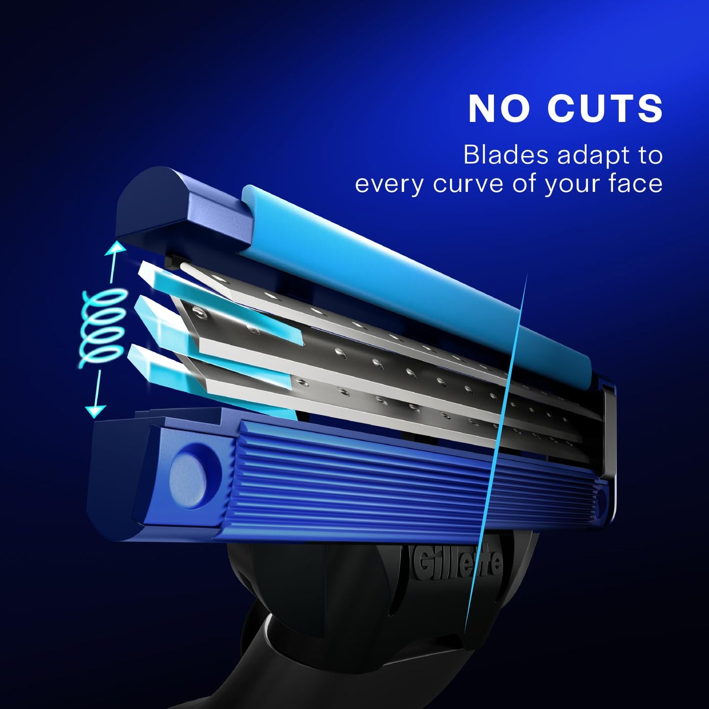 Gillette Mach3 Turbo - Maquinilla de afeitar para hombre con tecnología Flexball
