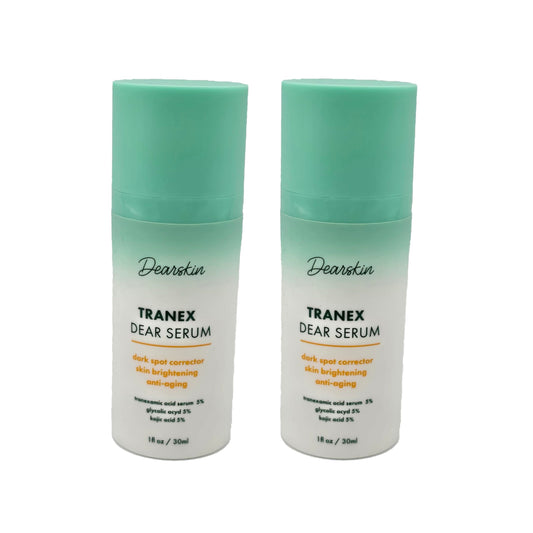 Serum de Ácido Tranexámico y Ácido Kójico para Manchas Oscuras. Tratamiento Antimanchas Facial con Vitamina C y Ácido Hialurónico. Fórmula Antiedad. 2 Unidades.