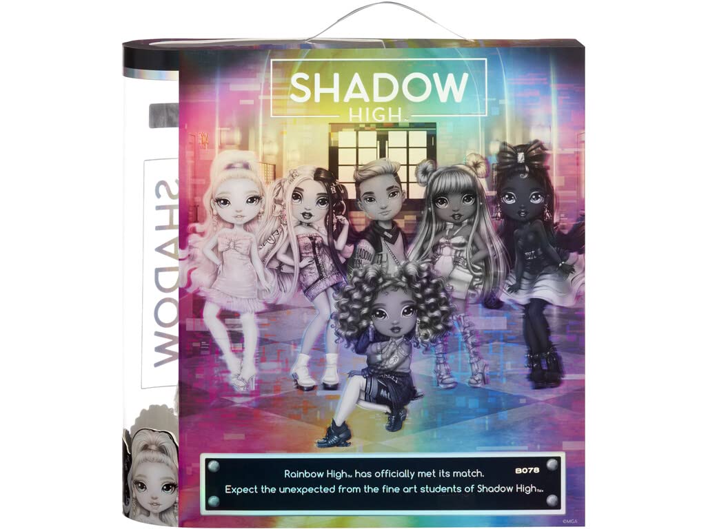 Muñeca de Moda MGA Rainbow High Blanco y Negro Shadow High Series Luna Madison Original