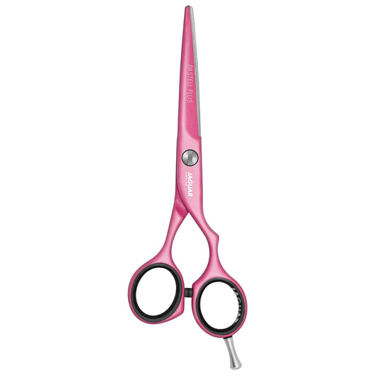 Jaguar Tijeras profesionales de corte y corte de pelo de acero para estilistas de salón, esteticistas, peluqueros y barberos, diseño offset, fabricado en Alemania