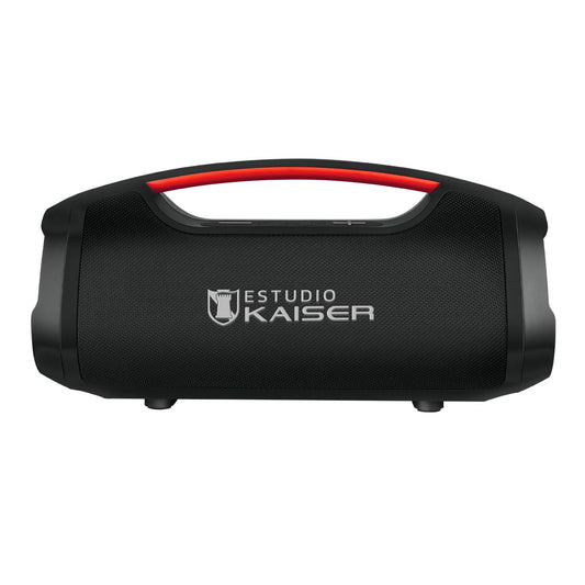 Kaiser Bocina Bluetooth Xtreme Box Potencia de 60W RMS con Luz LED Protección IPX5, Recargable, Aux, FM, USB, Micro SD, Manos Libres Color Negro KXB-2010BK