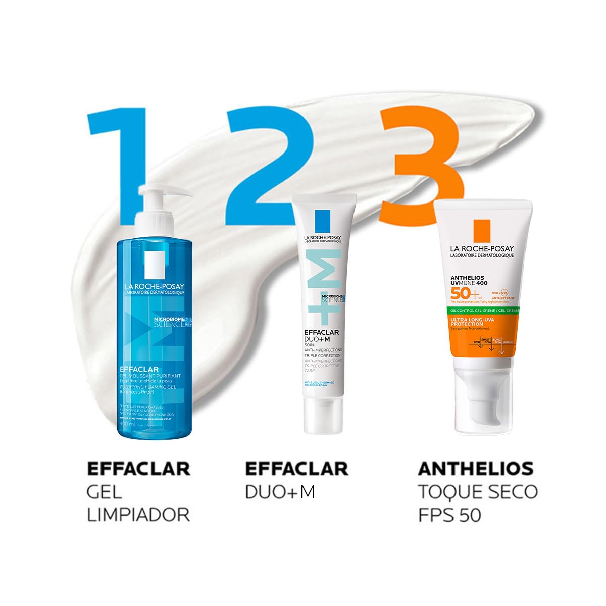 La Roche Posay Anthelios Toque Seco FPS 50+ Protector Solar Facial para Piel Grasa, 50 ml (el empaque puede variar)