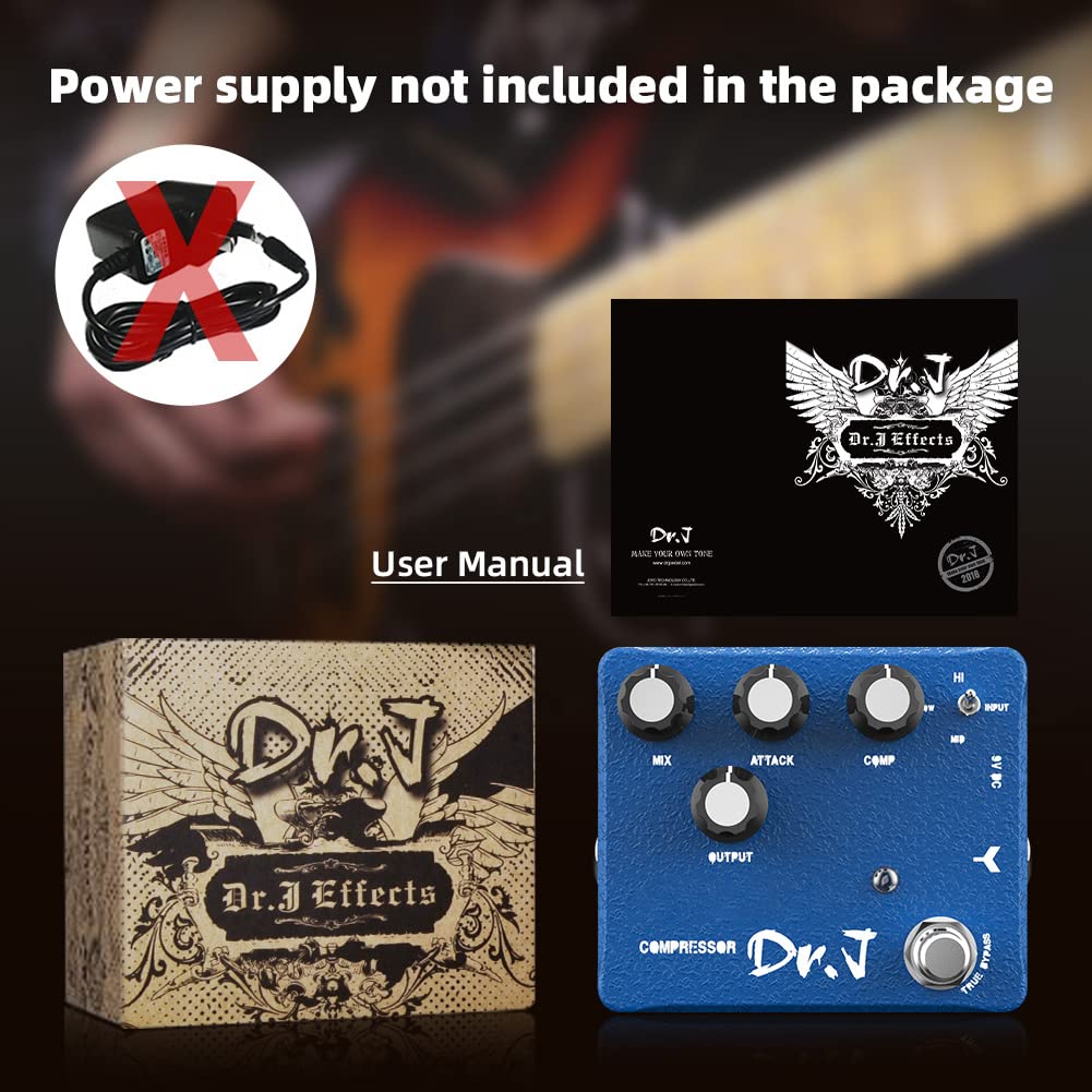 Pedal de Compresor JOYO Edición de Gama Alta Dr.J Series D55 para Guitarra Eléctrica