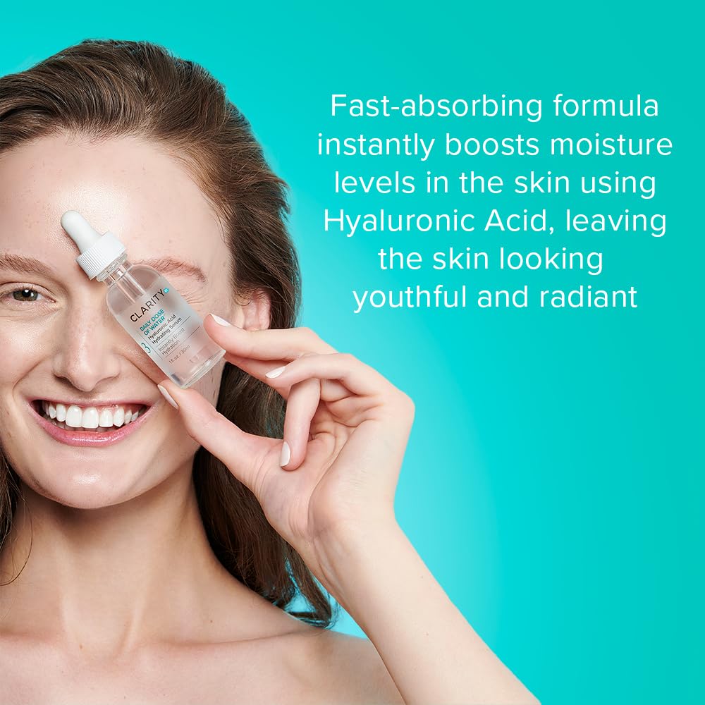 ClarityRx Daily Dose Of Water Hyaluronic Acid Hydrating Serum, 1 Fl Oz (packaging may vary)