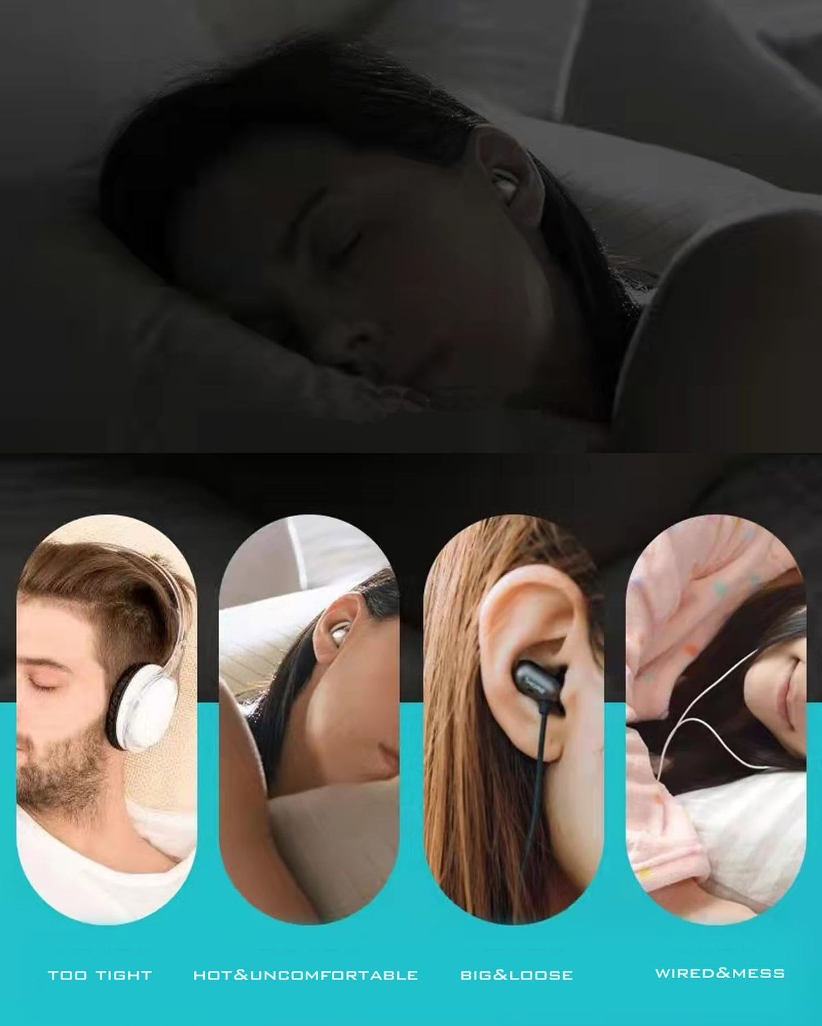 Altavoz bocoice Debajo de la Almohada Conducción Ósea
