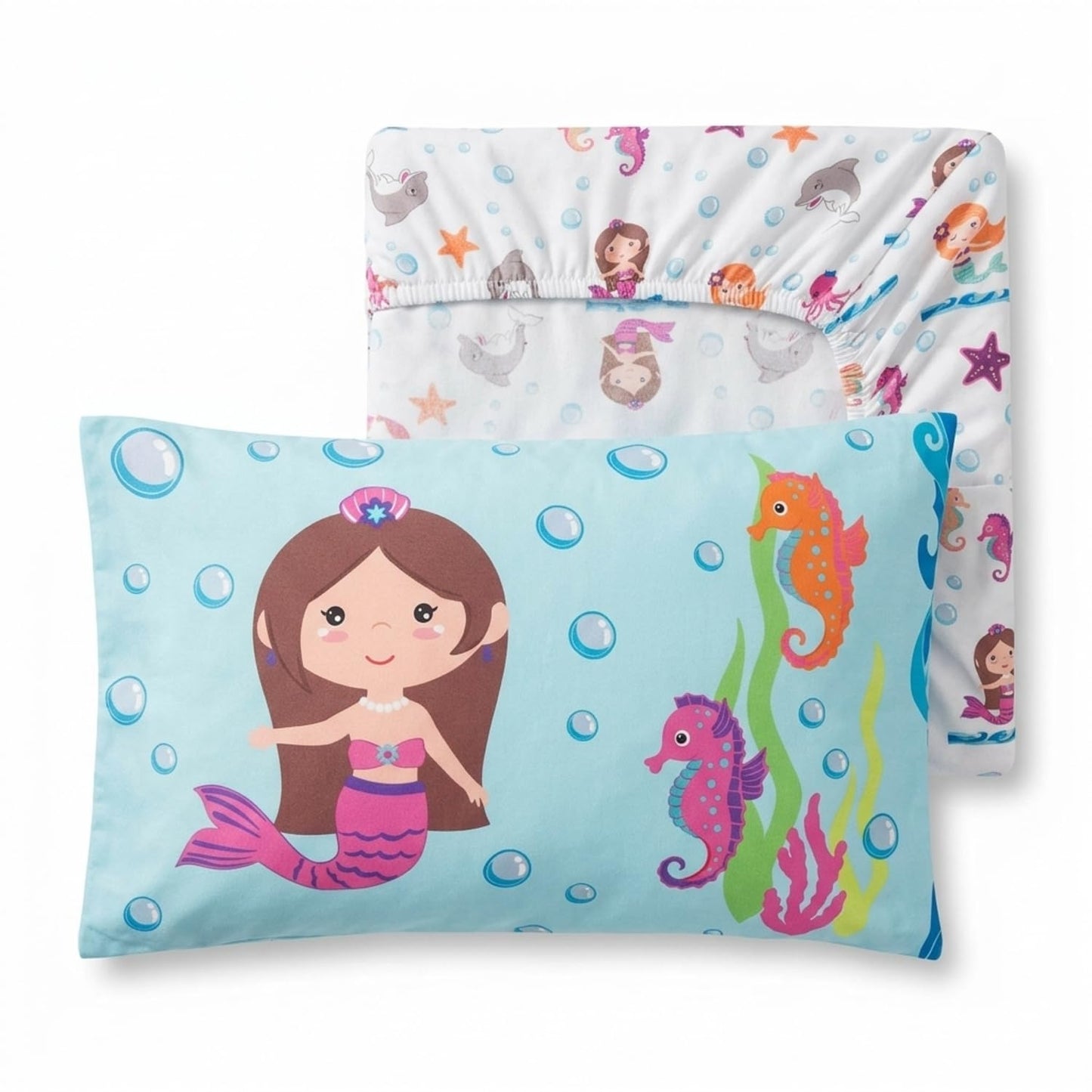 EVERYDAY KIDS Juego de sábanas y fundas de almohada para niños pequeños, juego de sábanas de microfibra suave y transpirable
