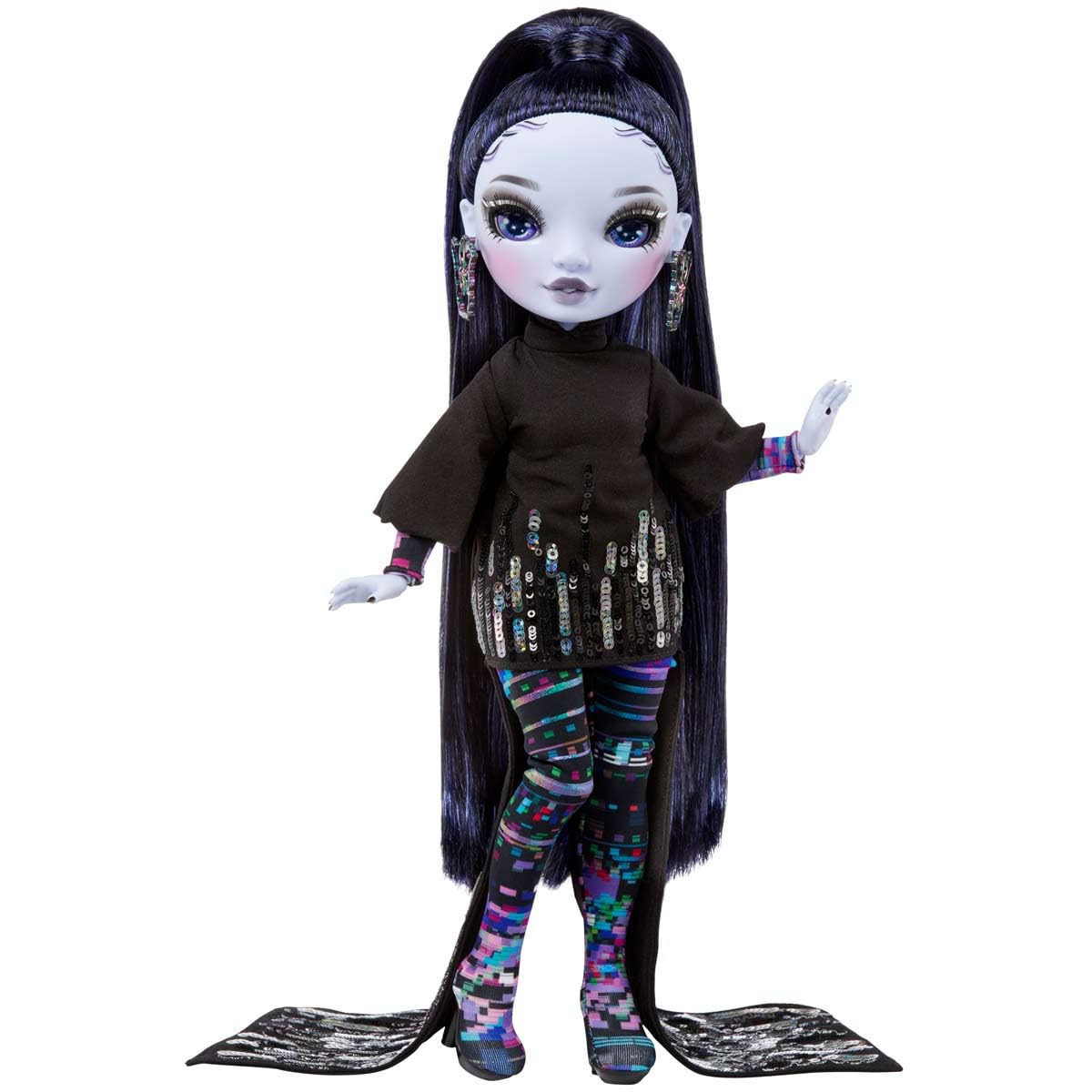 Muñeca de Moda Rainbow High Shadow High Reina Glitch Crowne Morada con Atuendo Moderno para Coleccionistas a Partir de 12 Años