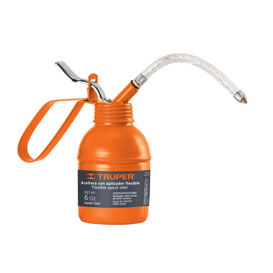 Aceitera Truper ACEF-180 Amarillo con Aplicador Flexible 180 ml