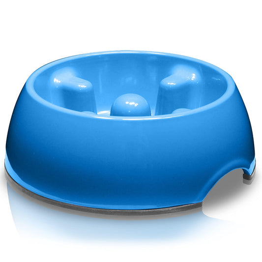 Hagen Dogit Go - Cuenco para Perro antigolosinas Lento para alimentación Lenta Apta para Alimentos húmedos o Secos, Talla XS, Azul