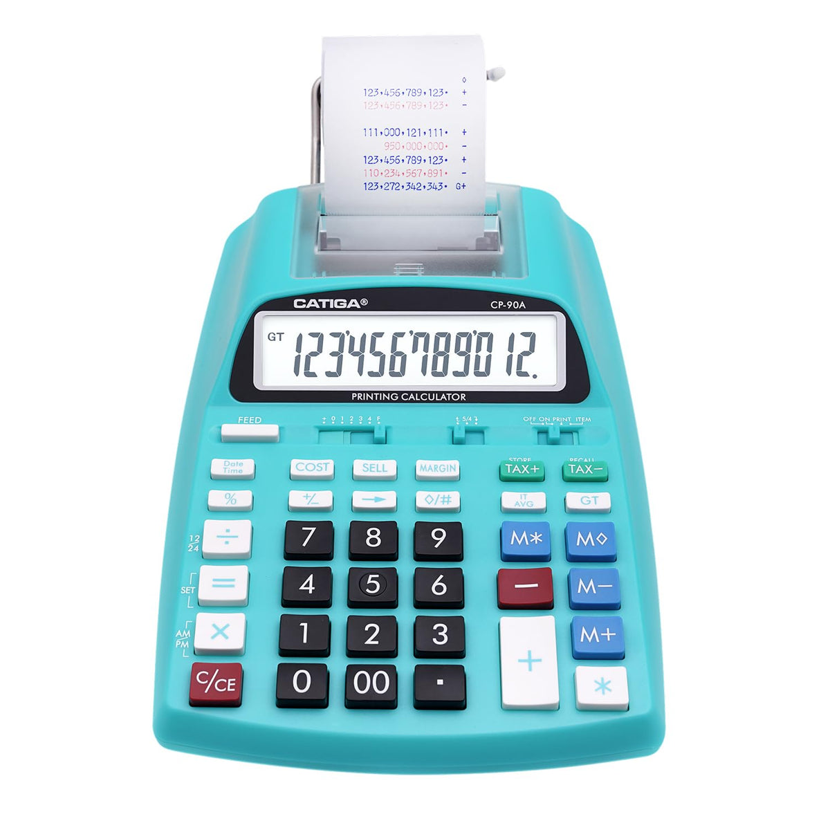 CATIGA - Calculadora de impresión 2025 Nueva y actualizada máquina de añadir 10 Llaves, calculadora de computadora para Oficina en casa con impresión en Rollo de Papel, Contabilidad, finanzas