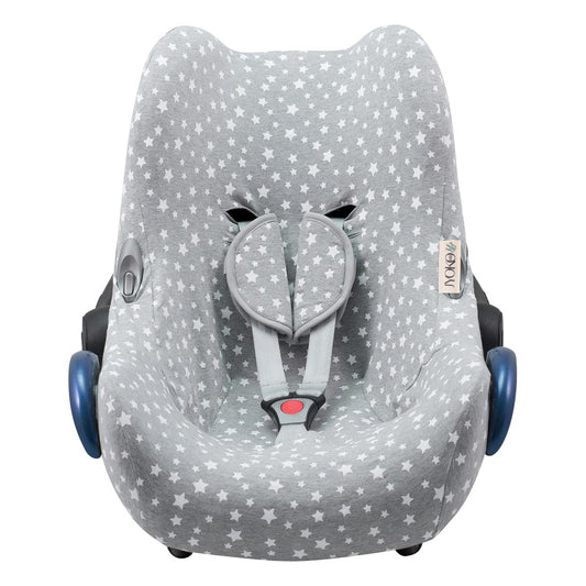 JANABEBE Funda Compatible con Maxi Cosi Cabriofix, Silla de Coche gr 0 (White Star)