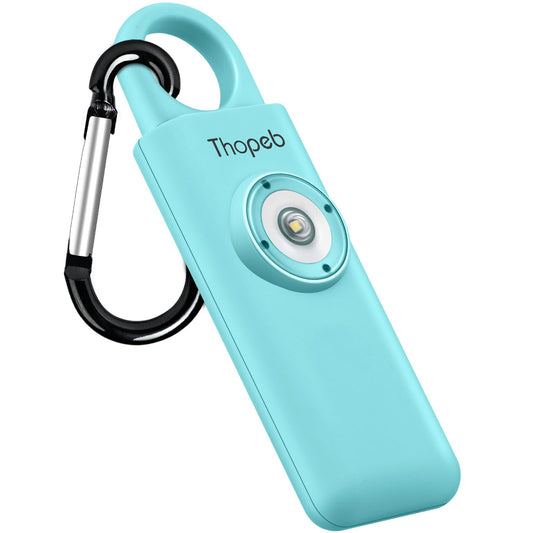 La alarma de seguridad personal original para mujeres por mujeres, sonido de sirena fuerte, luz LED estroboscópica SOS, sé seguro con alarma personal, llavero de autodefensa para universidades
