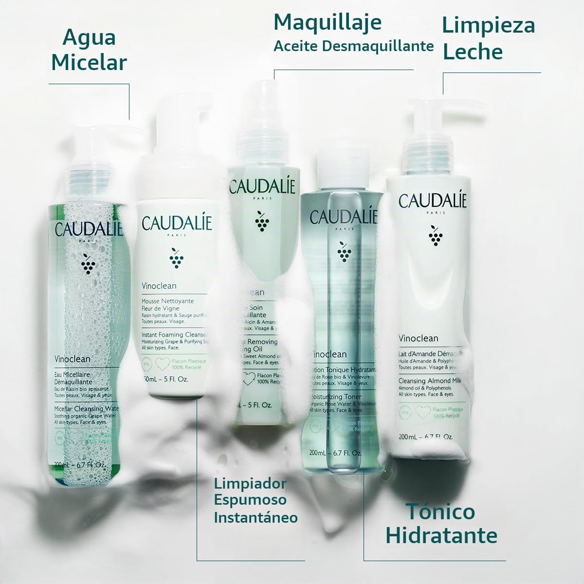 Caudalie Vinoclean Agua Micelar Limpiadora - 200 mL