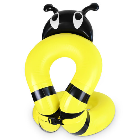Hyfoo - Flotadores para niños y niñas de 3 a 6 años de edad, chaleco de natación inflable para niños, piscina de playa, aprender a nadar flotante, para peso de 33 a 50 libras