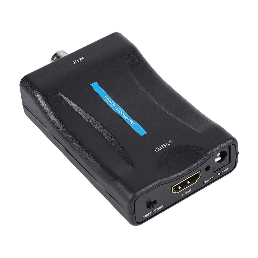 Zerone BNC to HDMI Converter Display HD 1080P/720P Video Adapter Surveillance Monitor for PS2, PS3, PSP, Wii,