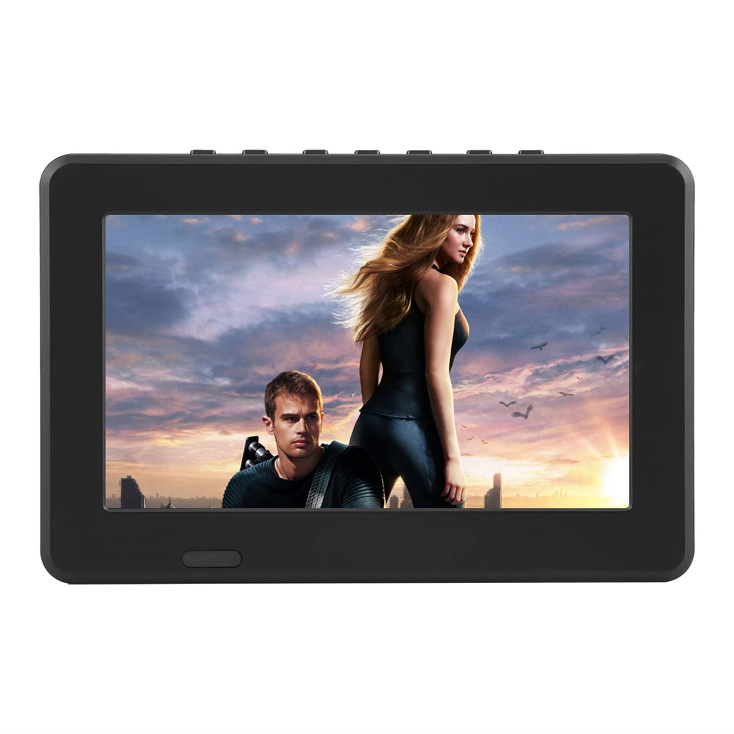 Televisión Digital Portátil ASHATA LCD 7in 1080P estéreo ATSC con Radio FM para Cocina y Automóvil