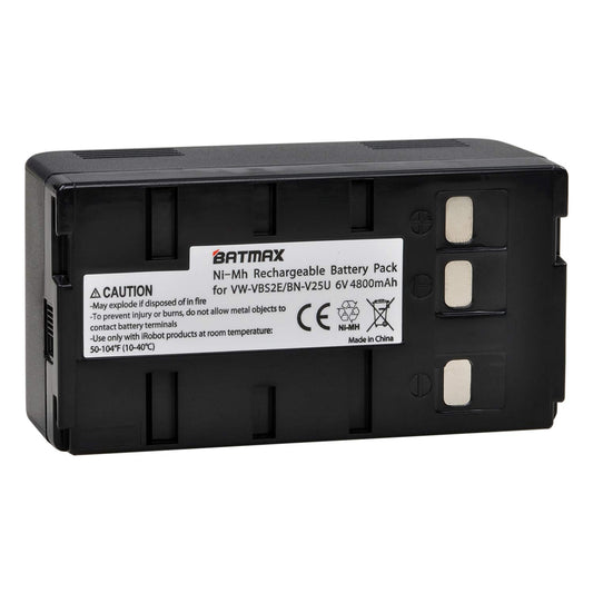 Batmax 4800mAh BN-V25U Battery for JVC BN-V10U, BN-V11U, BN-V12U, BN-V14U, BN-V15, BN-V18U, BN-V22U, BN-V24U, BN-V25U PANASONIC PV-BP15 PV-BP17 Cameras