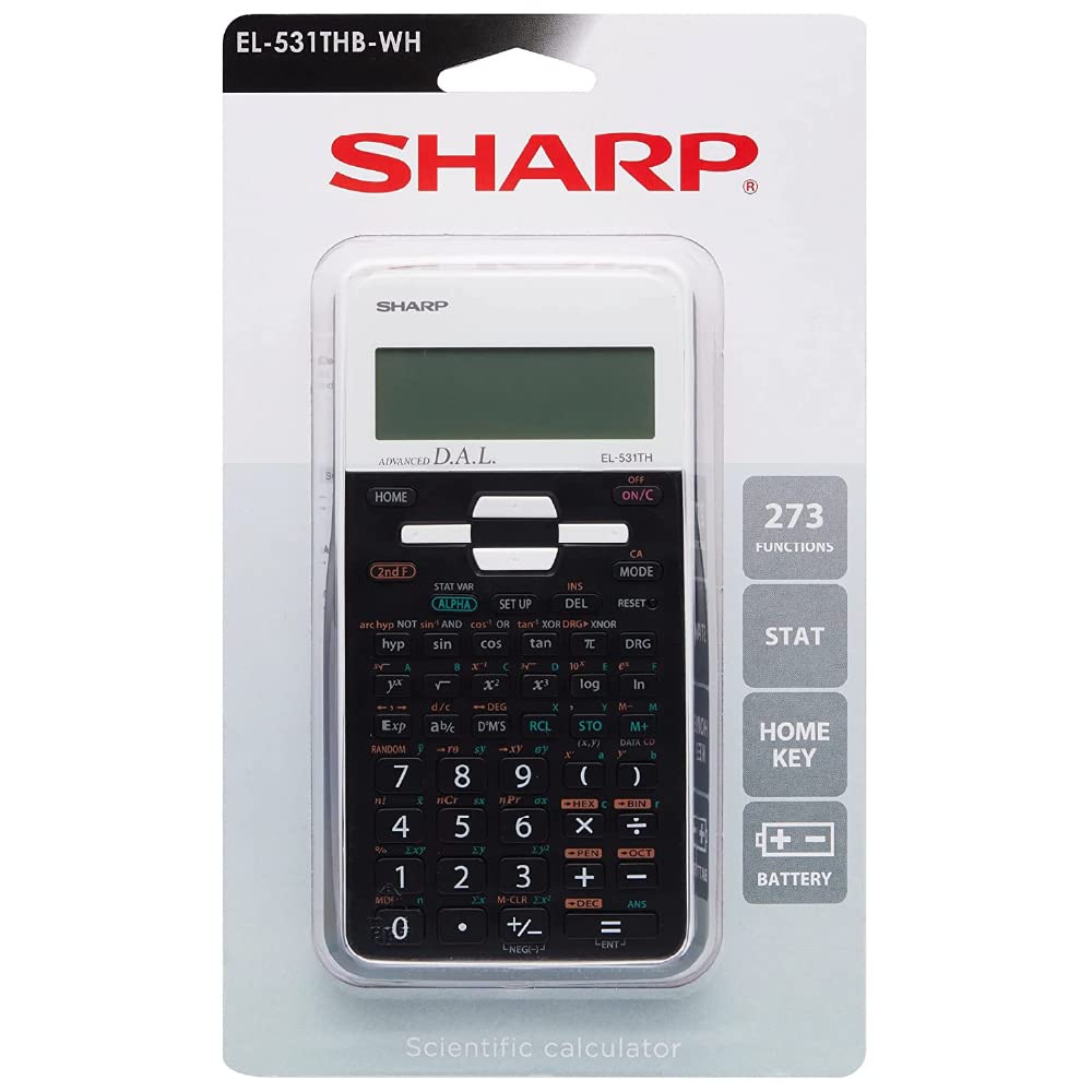Calculadora Científica Sharp SH-EL531THBWH Blanca Avanzada