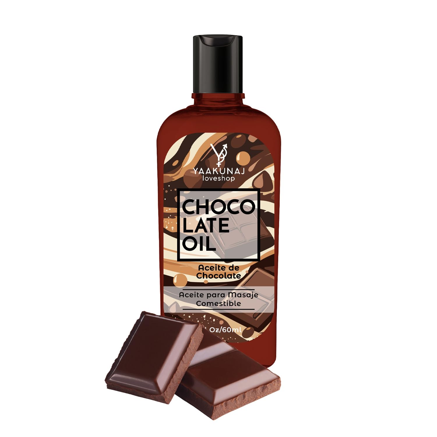 Aceite Para Masajes YAAKUNAJ LOVESHOP Chocolate Saborizante