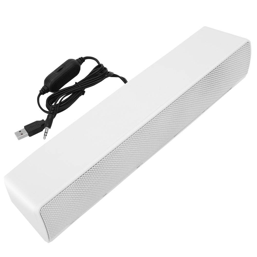 Barra de Sonido Oumij USB Estéreo con Bass Surround y Entrada 3.5 mm para PC