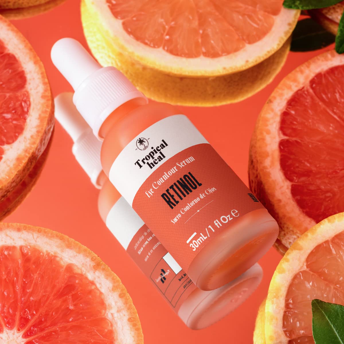 Tropical Heal - Suero Facial Retinolift con 1% Retinol y Ácido Hialurónico - Serum Nocturno Antiedad para Contorno de Ojos y Reducción de Arrugas - 30 ml