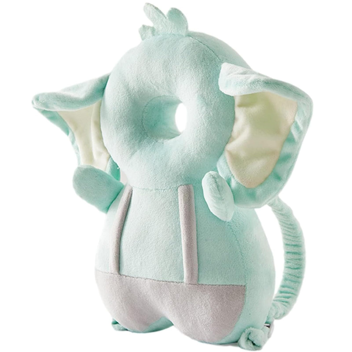Caminador para Bebé Protector de Cabeza Niño Pequeño Ajustable Protección de Cabeza para Bebé Mochila de Uso Almohadilla de Seguridad (Elefante Verde)