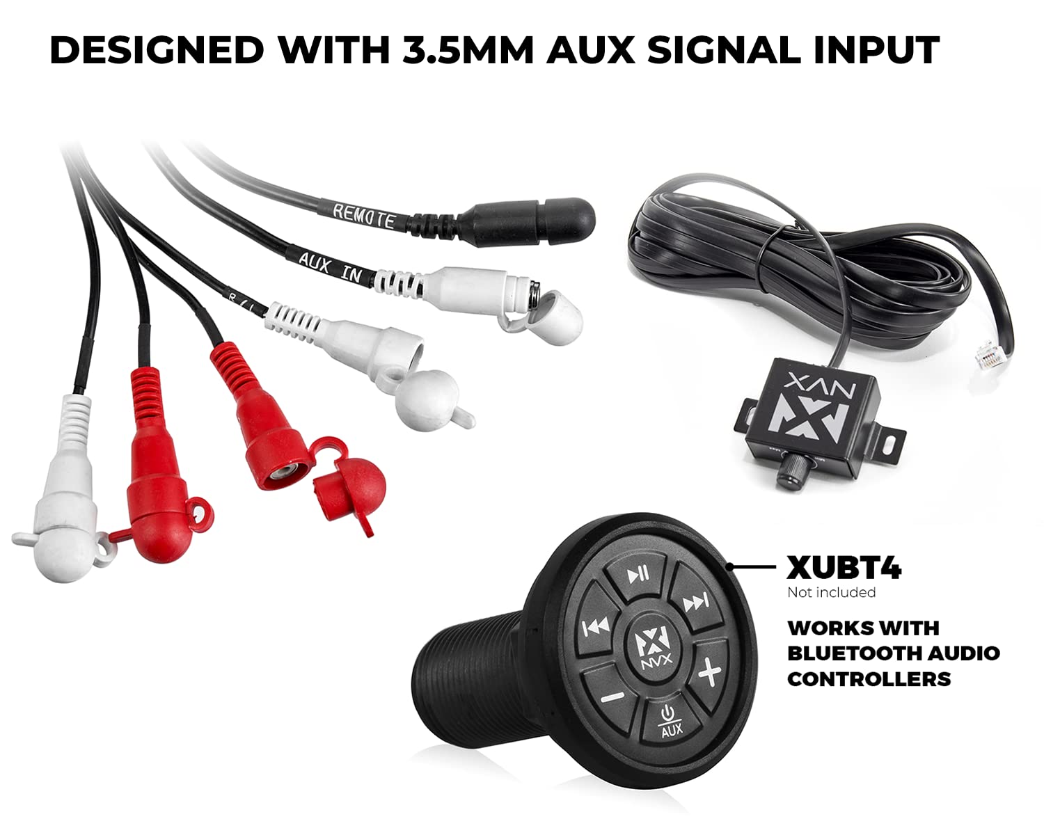 Amplificador Compacto Clase D NVX MVPA6 Marino 900 W RMS IPX67 Impermeable
