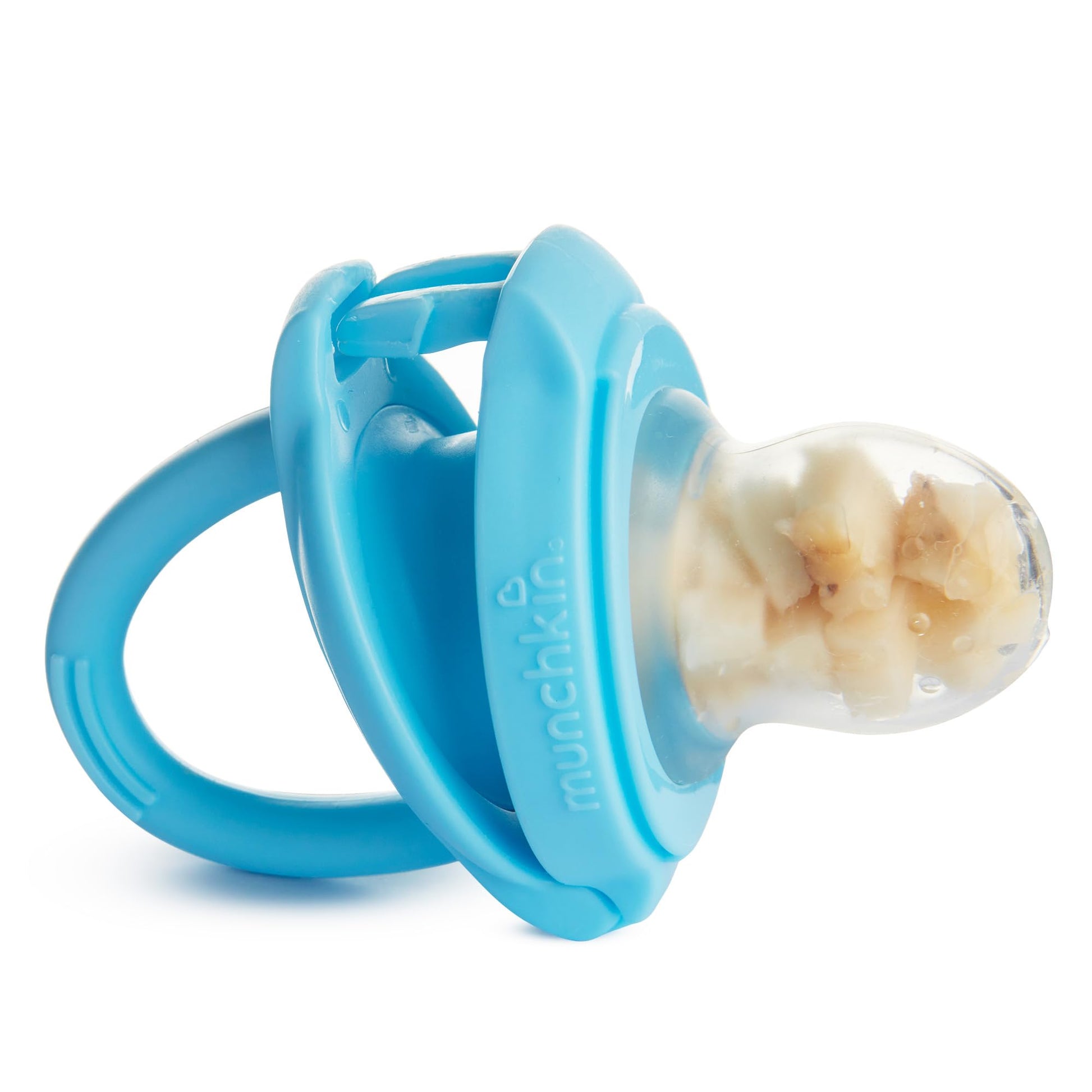 Comedero de Silicona Munchkin Azul Menta para Autoalimentación y Destete LED para Bebés Paquete de 2