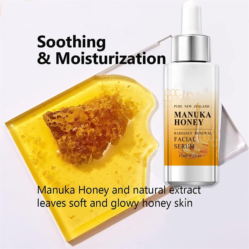 Serum Manuka Honey para Piel Radiante y Sin Arrugas - 2 unidades - Hidratante y Antienvejecimiento - Crazylife Serum Antiedad ideal para pieles maduras.