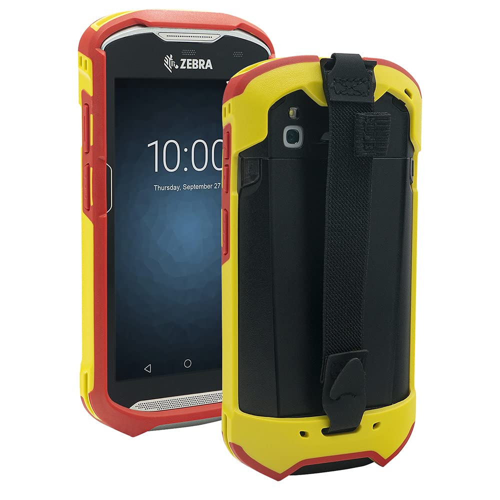 Funda Protectora IYOUBOL Rojo y Amarillo con Correa de Mano para Zebra TC51 TC510K TC52 TC56 TC57 TC57X TC52X TC5X
