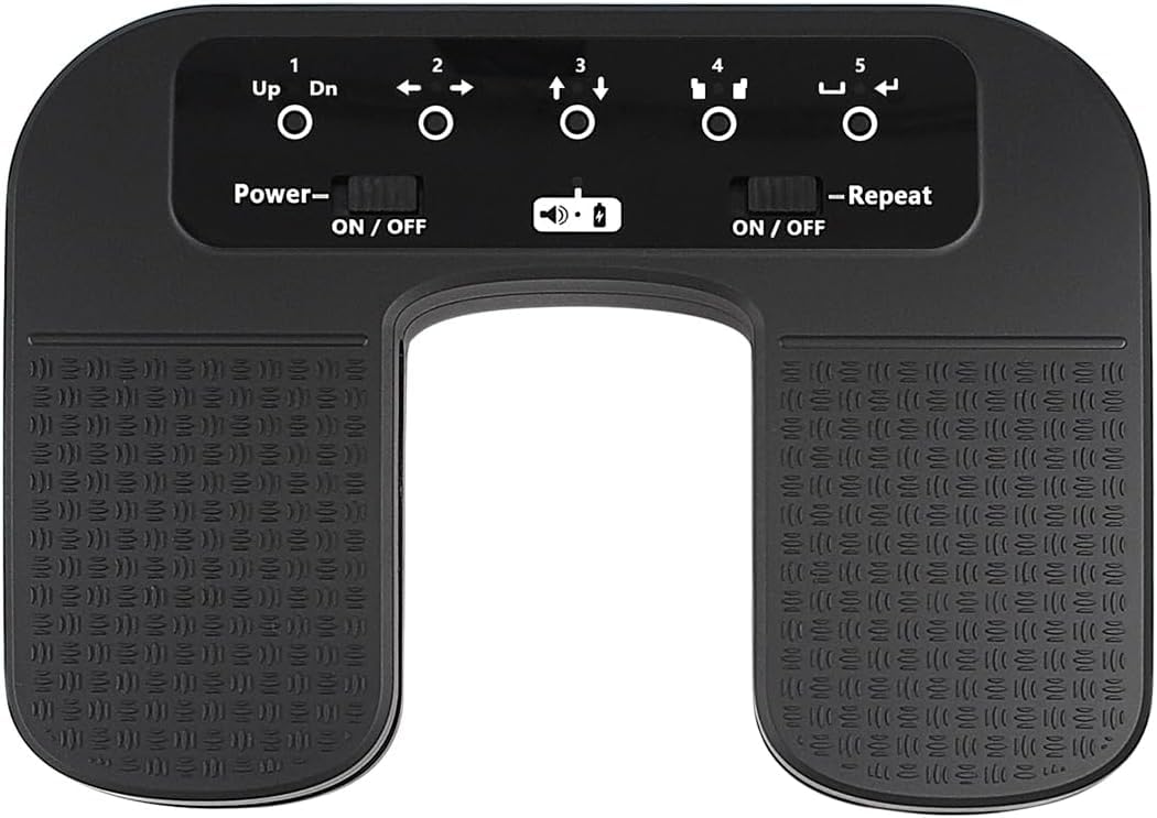 Bluetooth Page Turner Pedal Teléfonos inteligentes y tabletas Recargable Pedales musicales