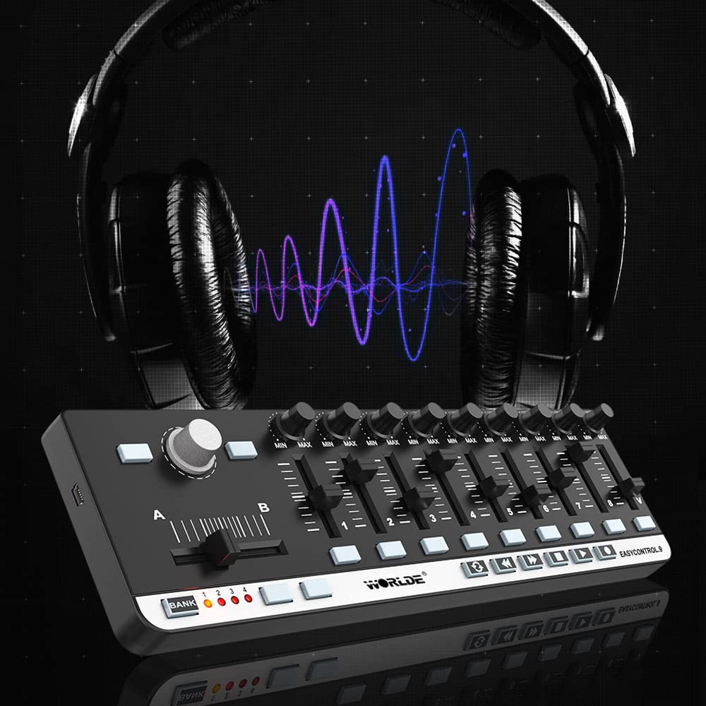 Btuty Mini USB 9 Slim-Line Control MIDI driver de teclado