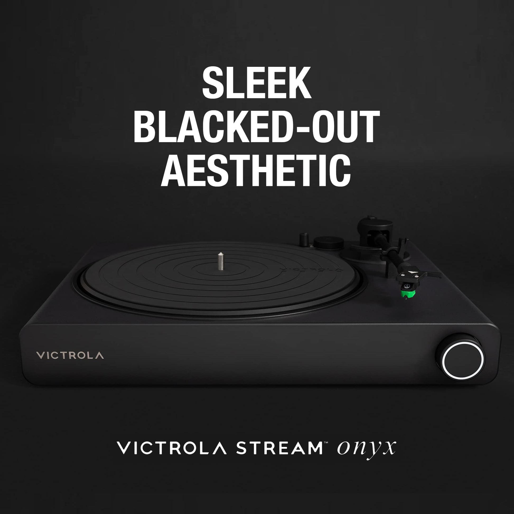 Tocadiscos Victrola Stream Onyx Negro con Bluetooth y Wi-Fi Streaming