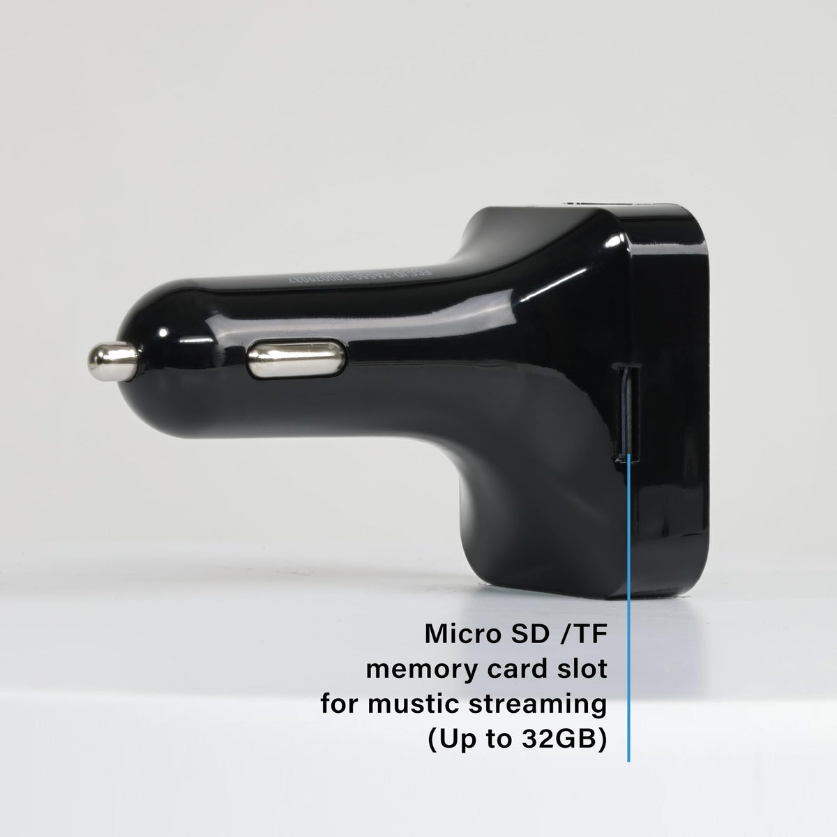 Transmisor FM Bluetooth XTREME Negro con Micrófono de Cancelación de Ruido para Coche
