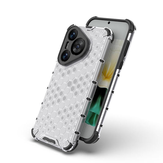 DABUNA Funda para Huawei Pura 70 Case Uso Rudo Cuatro Esquinas Engrosada Transparente Carcasa Bumper Protectora de Cámara,Resistirse Caer Colmena PC Cover