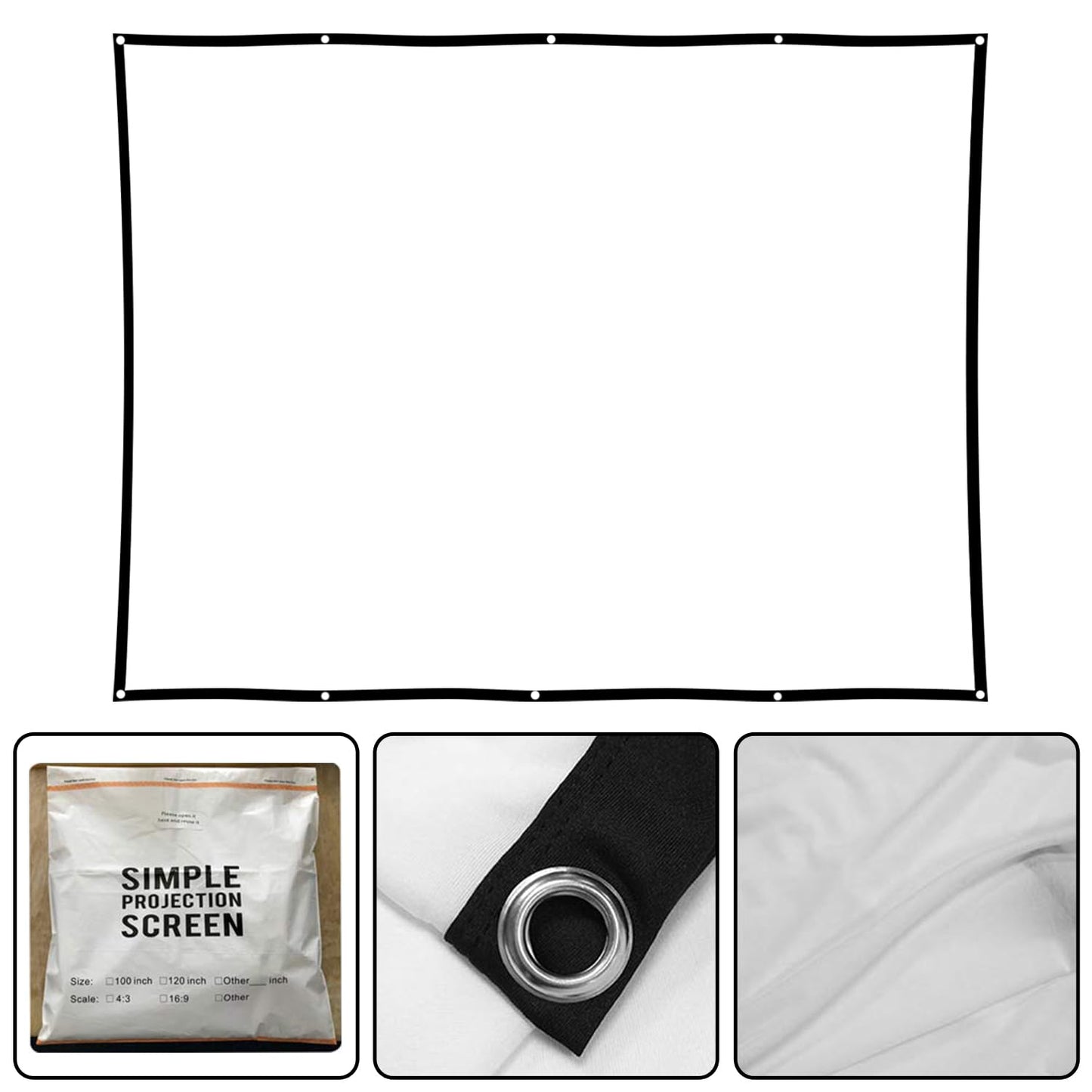 Material de la visualización holográfica de proyección trasera: pantallas de proyección para interiores de 44 x 75 pulgadas, proyectores de decoración de Halloween, video película noche para montaje