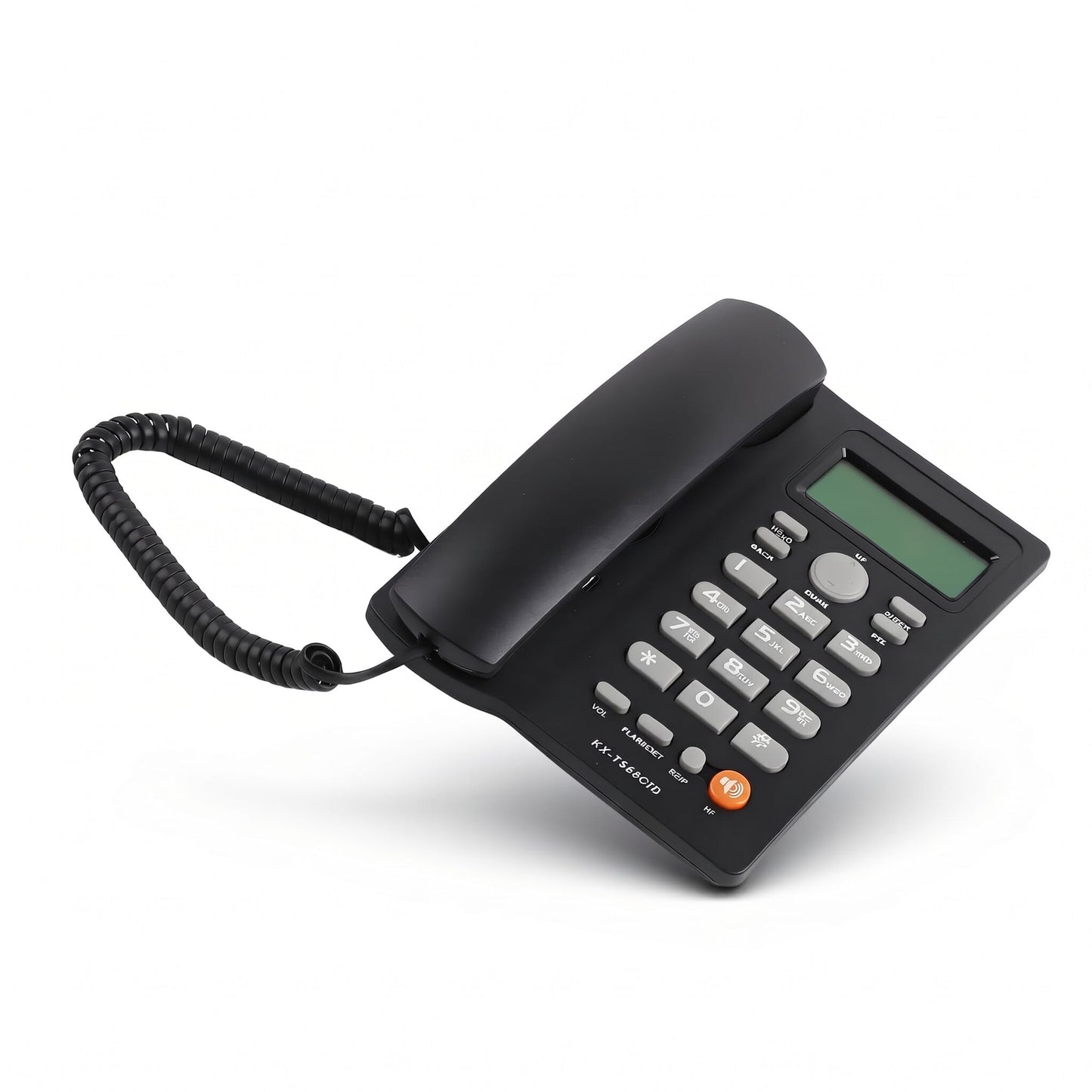 Oumij1 Teléfono del Hotel Identificador de Llamadas Teléfono Llamadas Manos Libres Oficina en el Hogar Teléfono Fijo del Hotel Inglés(Negro)
