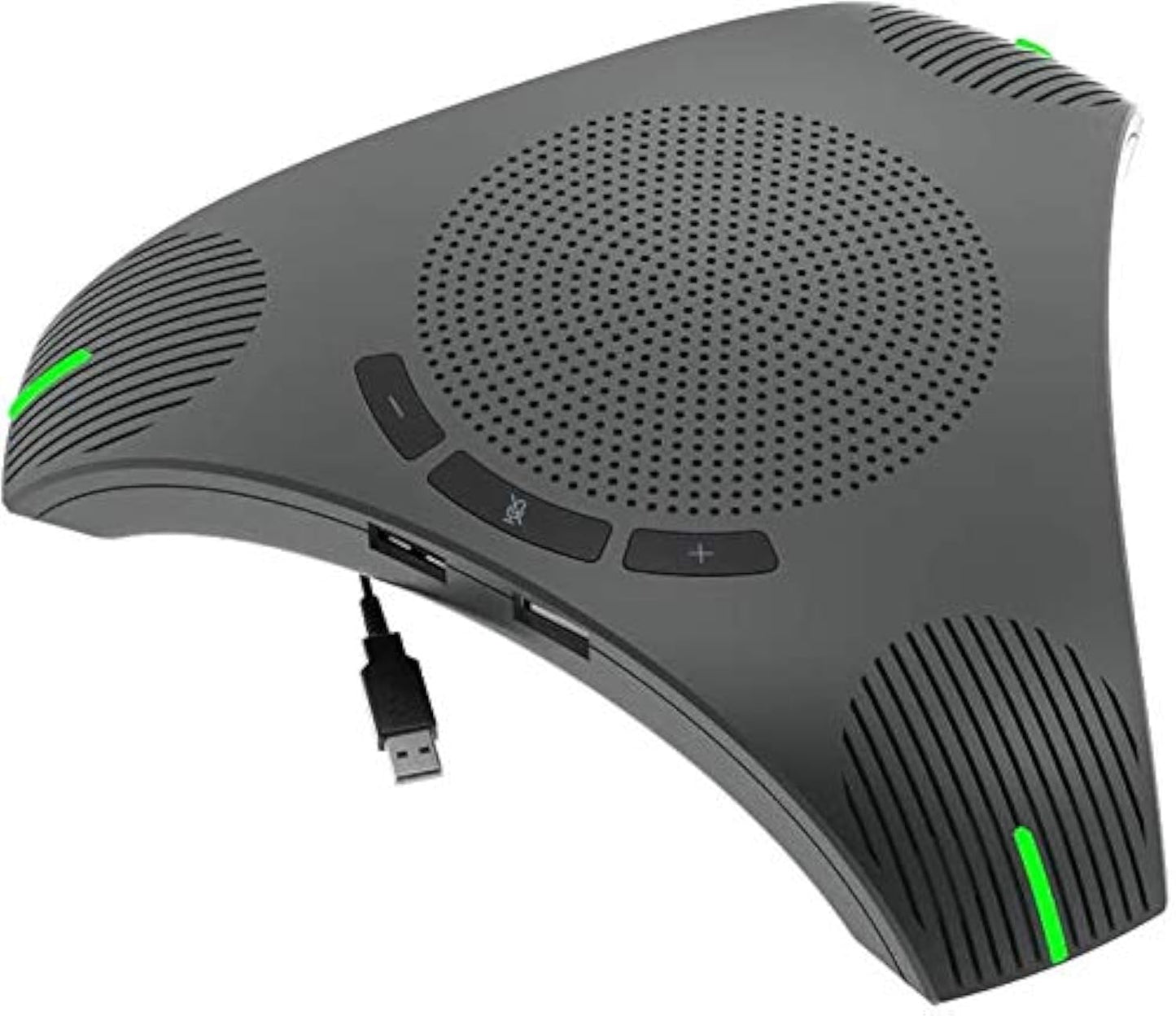 Micrófono de Conferencia USB Omnidireccional con Altavoz 360° y Reducción de Ruido DSP Inteligente para Negocios y Reuniones de Video