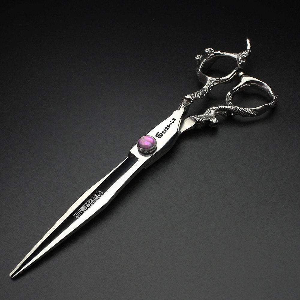 Tijeras profesionales de peluquería de 7, 7.5, 8, 9 pulgadas, para peluquería, corte de dragón (grande). (7 pulgadas—A)