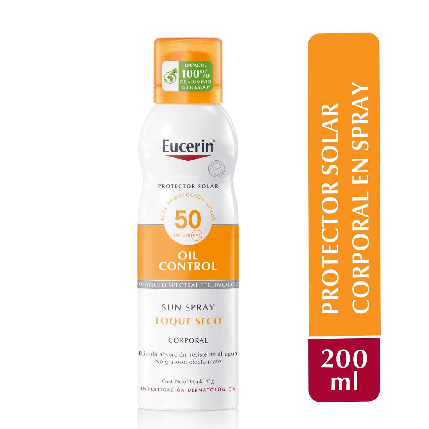 Protector Solar Corporal Eucerin Toque Seco FPS 50+ Spray