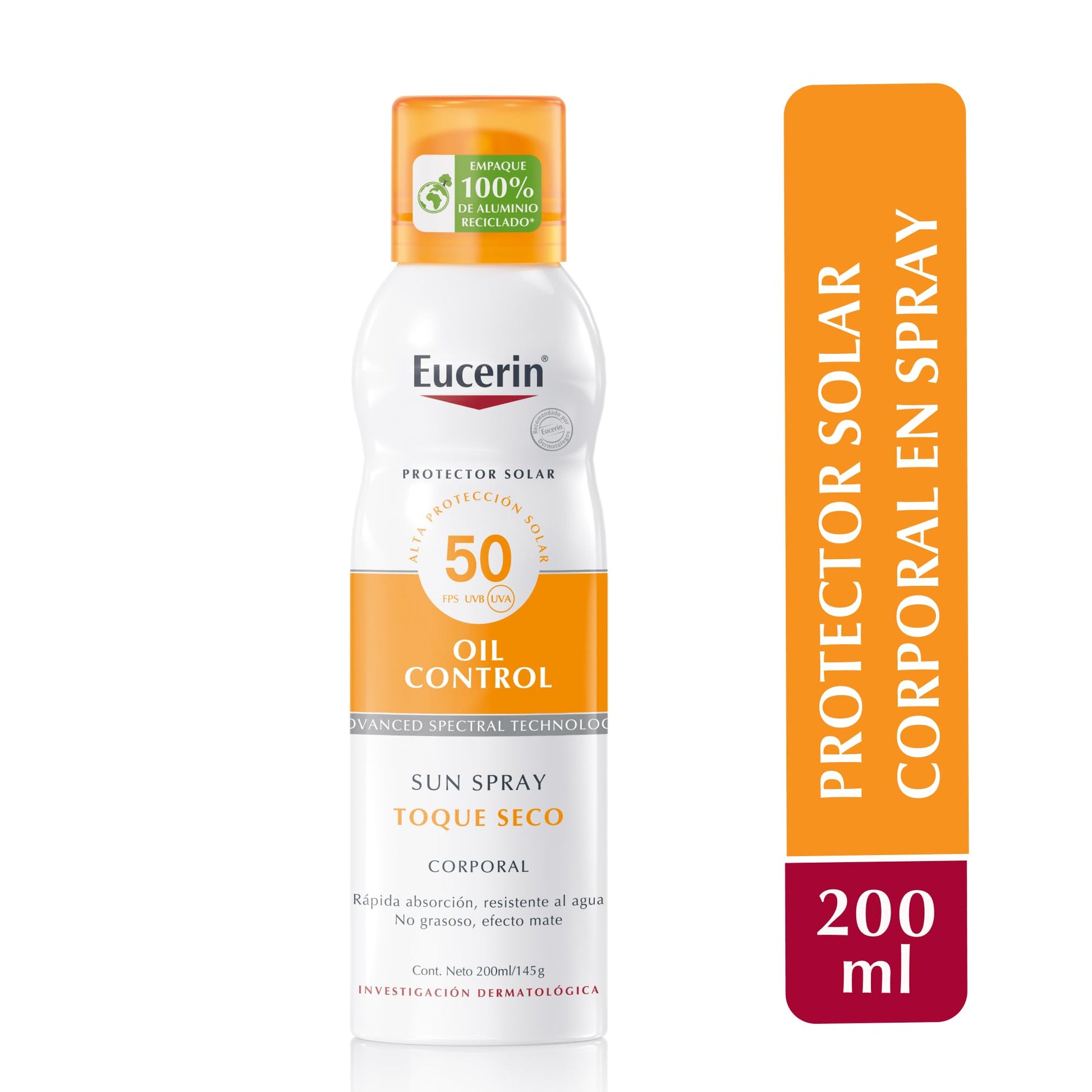 Protector Solar Corporal Eucerin Toque Seco FPS 50+ Spray