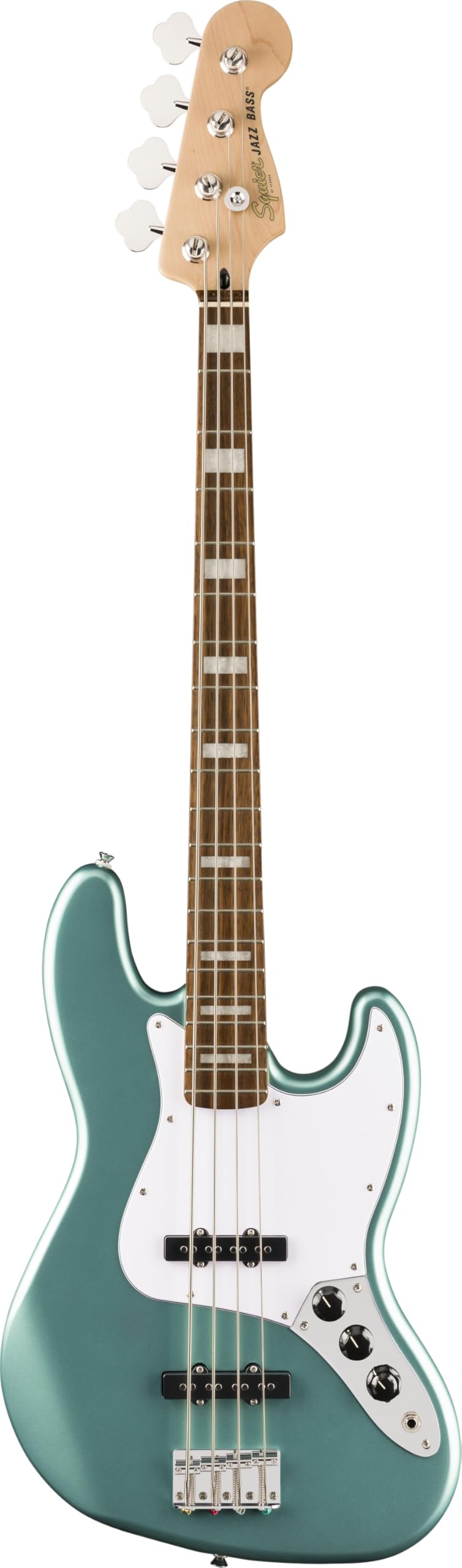 Affinity Series® Active Jazz Bass®, Laurel Fingerboard, White Pickguard, Mystic Sea Foam Green