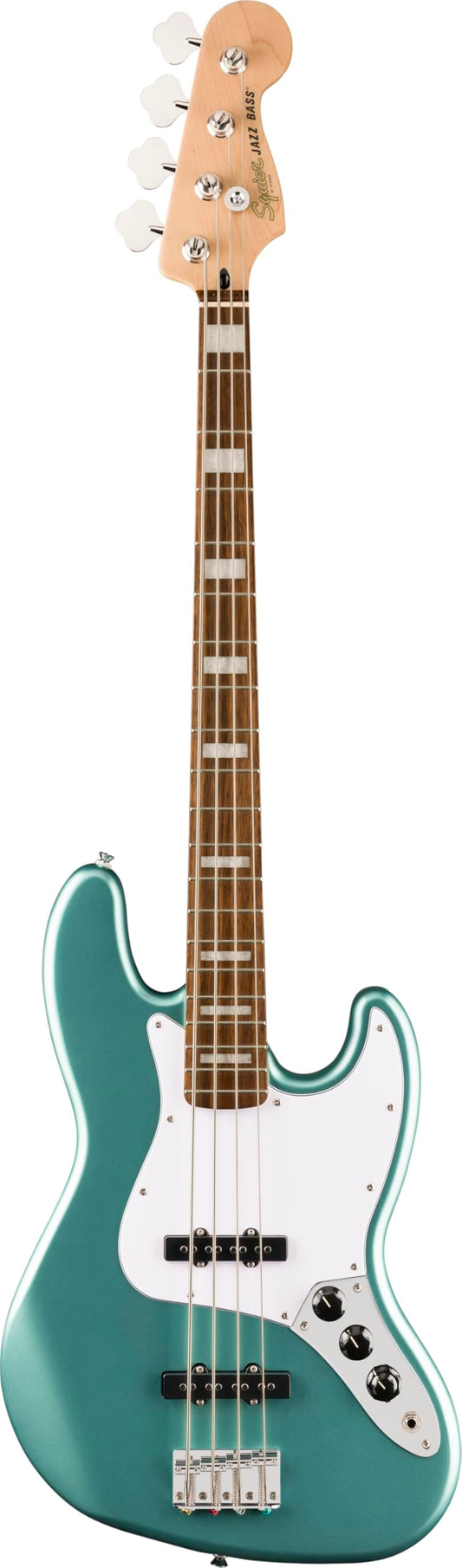 Affinity Series® Active Jazz Bass®, Laurel Fingerboard, White Pickguard, Mystic Sea Foam Green