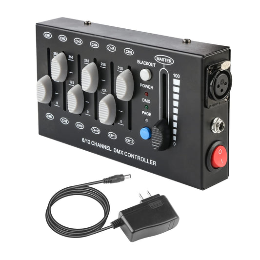 MAD OWL driver de atenuación DMX de 12 canales, driver de iluminación mini dj, regulador de protocolo de señal DMX512, adecuado para iluminación de escenarios pequeños