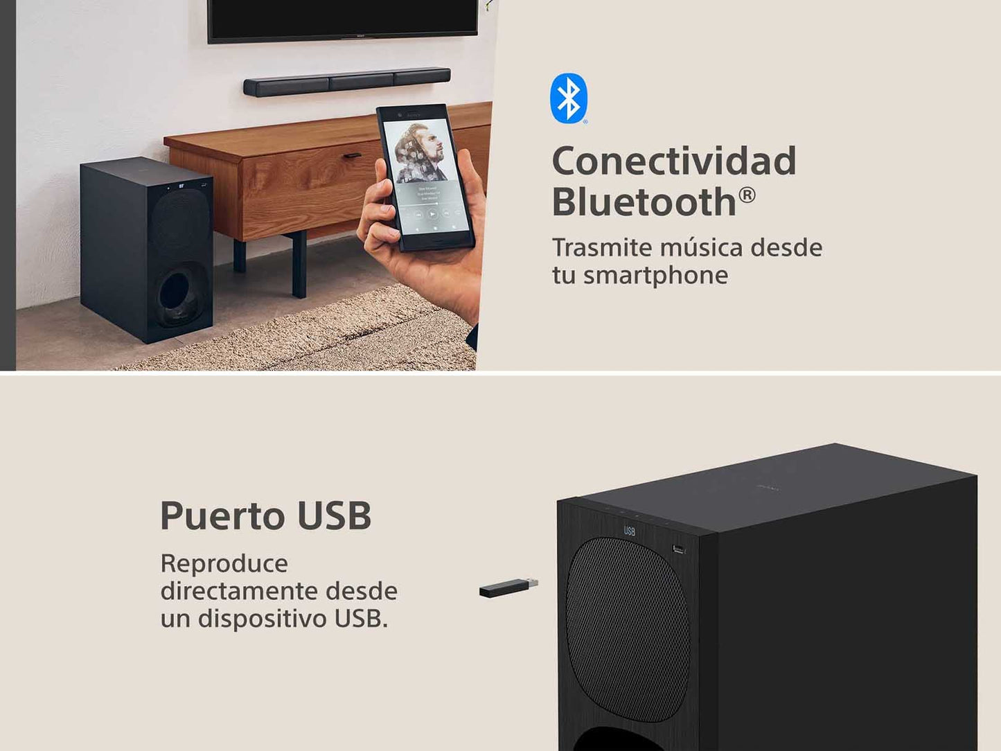 Sony Sistema de Teatro en casa de 5.1 Canales con bocinas traseras inalámbricas 600 W | HT-S40R