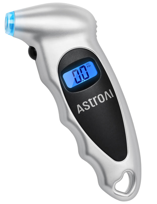 AstroAI Medidor de Presión Llantas 150 PSI Neumáticos Moto Bicicleta Coche (plata)