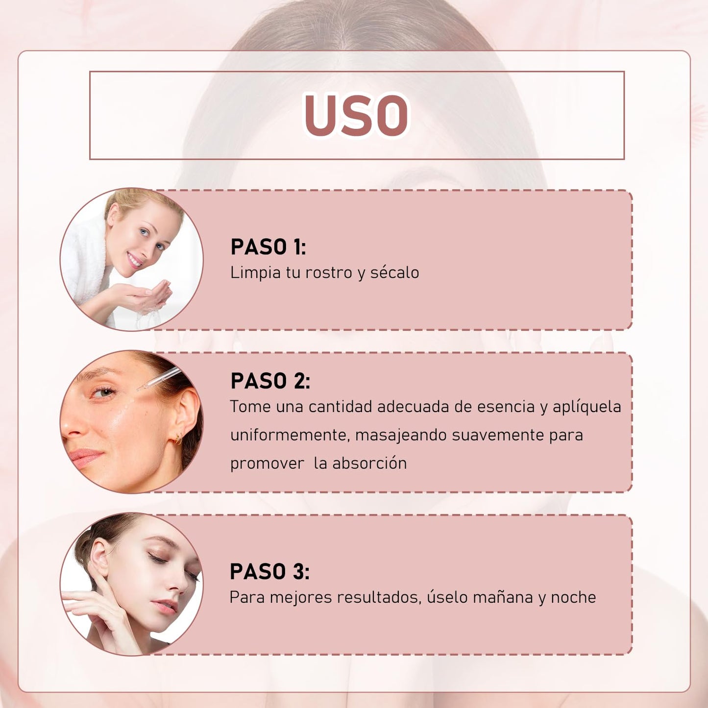 Suero Facial Antienvejecimiento 5 en 1 con Vitamina C y Ácido Hialurónico - Reafirma, Reduce Arrugas y Unifica Tono de Piel